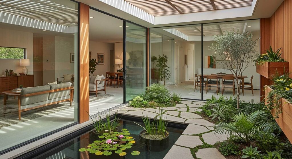 Mid-century ranch atrium remodel ideas that won’t leak